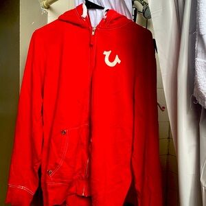 True Religion World Tour Zip Up Hoodie Sweater